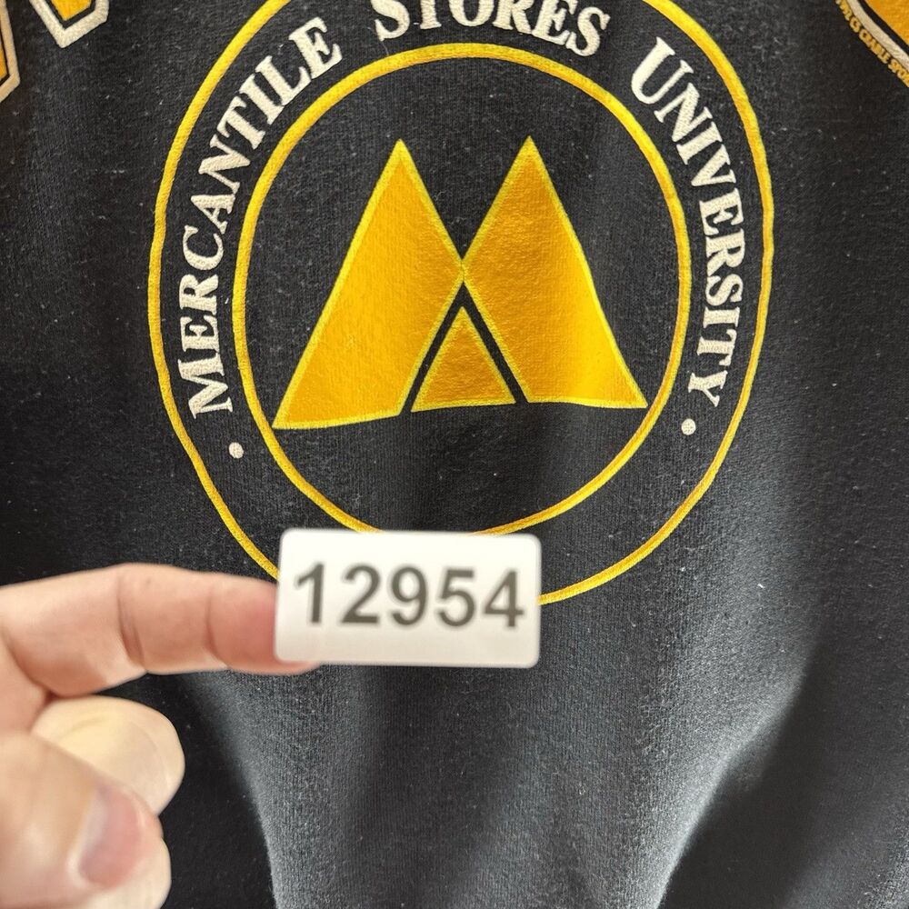 Vintage 90s MSU Sweatshirt Mens L Crew‎ Neck Mercantile Stories University USA - Picture 10 of 10